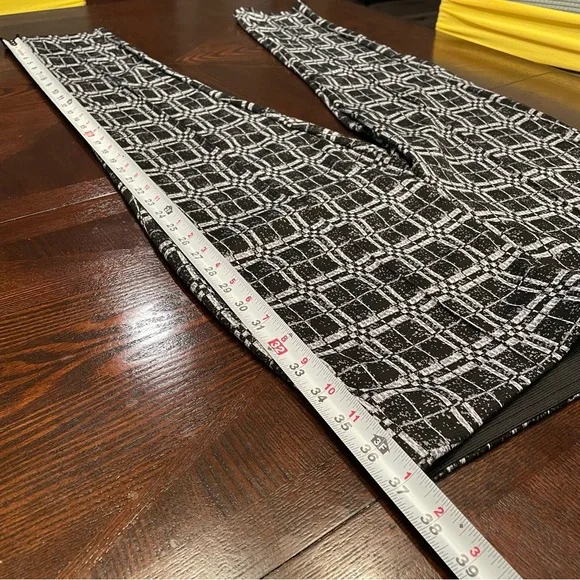 Maze Collection Pull-on Slim Fit Pants, Black and White, Size 3X - Picture 10 of 11